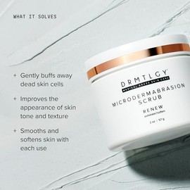 DRMTLGY Exfoliante facial y mascarilla facial de microdermoabrasión. Exfoliante facial no abrasivo que mejora las cicatrices del acné, puntos negros, 
