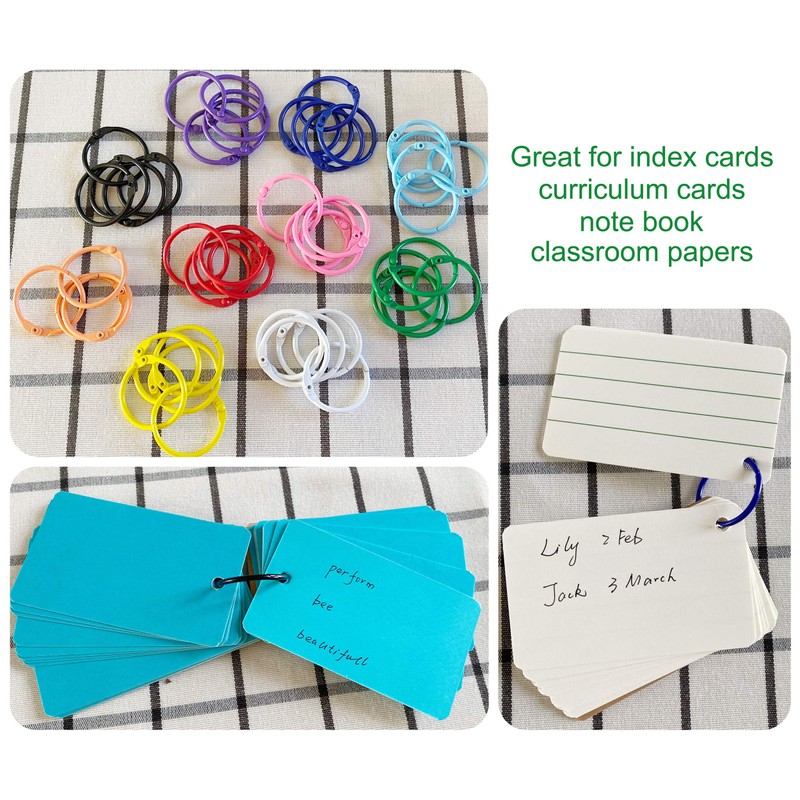 Keychains or Key Rings, 1 1/5" Loose Leaf Binder Rings