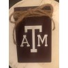 Decor Farmhouse Books, Texas A&M Aggies, Mini Wooden Book Stack,