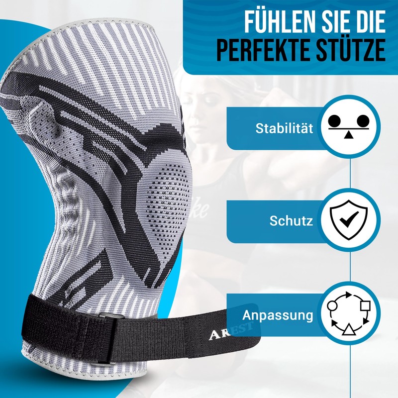 AREST Knee Support with Compression Band (S)