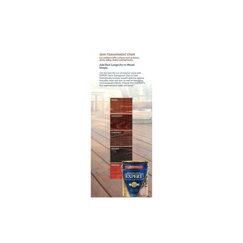Expert Stain & Seal Semi-Transparent 1 Gallon (Walnut)