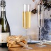 XKONG Plastic Champagne Flutes,6 Oz Unbreakable Goblet Glasses Reusable Champagne
