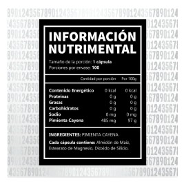 Cayenne 100 Cápsulas 485 Mg Vita 43 Supplements