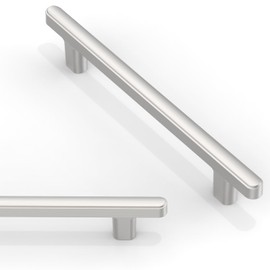 Asimerdeco 10 Pack Brushed Satin Nickel Cabinet Pulls 5 Inch(128mm) Kitchen Cabinet Handles Solid Zinc Alloy Cabinet Hardware Drawer Pulls