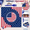 QZYL 122 PCS 4th of July Decorations, Patriotic Plates and