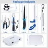 Goture 8PCS Fishing Tool Kit,Fishing Pliers with Sheath,Fillet Knife,Fish Lip