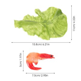 Ipetboom Lettuce Hair Clip Set of 2 Lightweight Green Leaf Hair Clips for Women Decorative Pin Versatile Styling Accessory for Everyday and Creative Looks