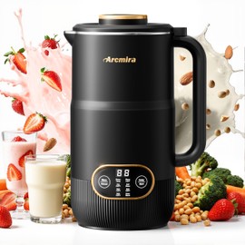 8 in 1 Nut Milk Maker, 8 Blade 35oz Homemade Almond, Oat, Coconut, Soy, Plant Based Milks and Non Dairy Beverages, Soy Milk Maker Machine with Delay Start/Keep Warm/Self-Cleaning/Boil Water