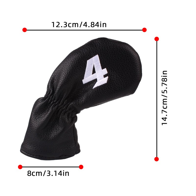 Andux 10Pack PU Golf Irons Club Head Covers with Number