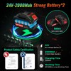 6 Inch Mini Chainsaw Cordless, 24V 2000mAh Rechargeable Battery, Auto-Oil,