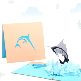 scicent Birthday Cards Unique 3D Pop Up Happy Birthday Greeting Card Son Birthday Card Beach Thank You Cards Animal Popup Card 3d Greeting Cards for Daughter Son Friends with Envelope and Card - 32714