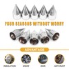 HQALTY 60Pcs Lug Nut Covers 33mm x 4 1/4" Spike