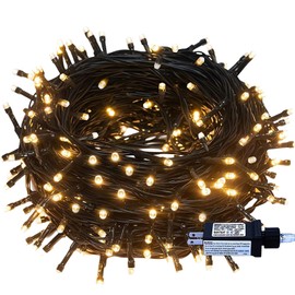 GlowNest Outdoor Fairy Lights, Twinkle Led String Lights Plug in Firefly Lights Suitable and Christmas, Garden, Party, Room, Decoration, Balcony, Gazebo (10m)