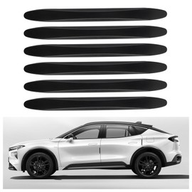 Figpade 6PCS Car Door Edge Protector,Anti-Collision PVC Car Door Protector Edge Guards for Car Decor,Self Adhesive Door Guards for Cars Exterior Car Accessories for SUVs Trucks (Black)