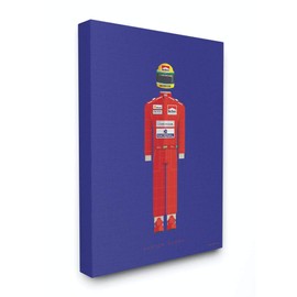 Stupell Industries Ayrton Senna Famous People Characters Fashion, Design by Artist Fred Birchal Wall Art, 24 x 1.5 x 30, Canvas