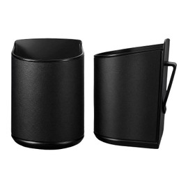 Car Door Cup Holder Sag-Free, Rigid Clip-On Extra Cup Holder for Car Backseat & Headrest, Fits 12-30oz Tumblers, Leather-Wrapped Car Cup Organizer for Sedans & EVs