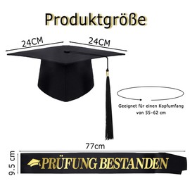 QIMMU Exam Passed Sash, Graduate Hat, Academic Hat, Bachelor Graduation Decoration, Graduation Gift, Passed Exam Gift for Graduation Party, Celebrations