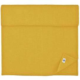 Linen & Cotton Table Runner Cloth Hygge in 100% Linen, Mustard Yellow (40 x 350 cm) Washable Long Rectangle Table Linen for Home Decoration Kitchen Dining Party Brunch Christmas