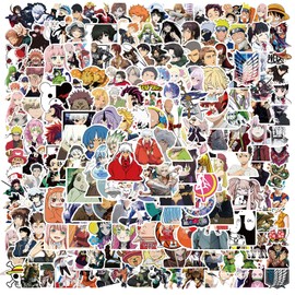 Cool Stickers 200 Pieces Japanese Cartoon Anime Vinyl Stickers for Laptop, Luggage, Skateboard, Car, Child and Teens