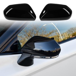 CKE Compatible with Toyota Camry 2026 2025 2024 2023 2022 2021 2020 2019 2018 Accessories Car Exterior Door Side Rearview Mirror Guard Cover Trim Caps -Glossy Black