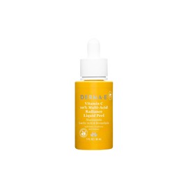 Derma E Vitamin C 10% Lactic Acid in Multi-Acid Radiance Liquid Peel 1 Fl Oz Niacinamide and Bromelain Exfoliation Whitening Facial Peel for Uneven Skin Tone Discoloration / Derma E 비타민 C 10% 멀티 산 광채 액체 필에 젖산 1 Fl Oz 나이아신아마이드 및 브로멜라인 각질 제거 미백 고르지 않은 피부 톤 변색을 위한 페이셜 필