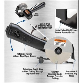 Eastwood Elite Panel Cutting Saw with Diamond Blade Innovative Metal Cutting Solution Designed For Creating Extremely Accurate Cuts