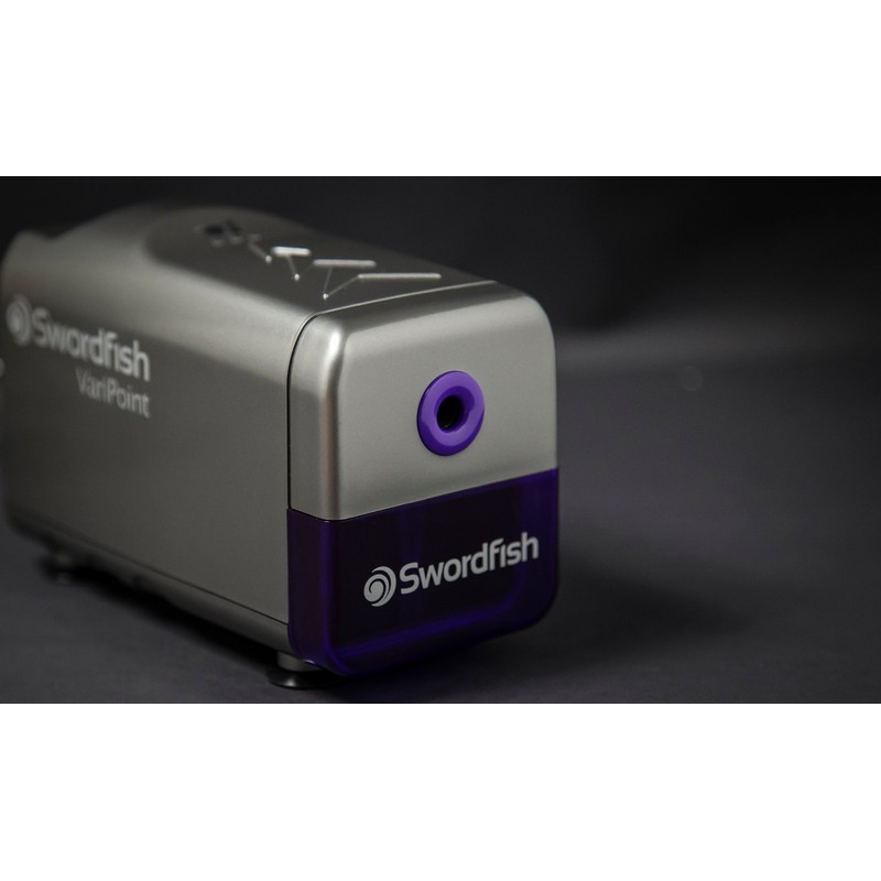 Swordfish ‘VariPoint’ Electric Pencil Sharpener with Replaceable Helical Blade and