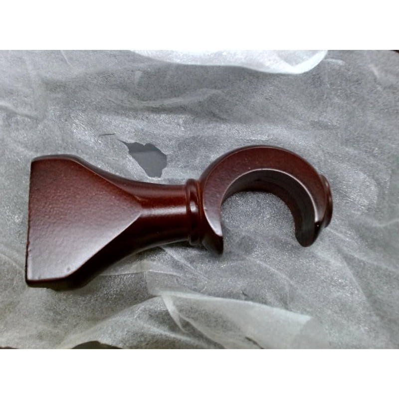 KUMGROT 2 PCS Wood Curtain Rod Brackets 35mm/1.37in Diameter Antique