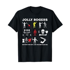 Historical Pirate Flag Jolly Rogers American History T-Shirt