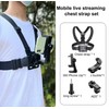 360° Rotating Smartphone Chest Strap Holder for Hands-Free Video Recording