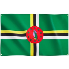 Runesol Dominica Flag, 91x152cm, 3ft x 5ft, 4 Grommets, Eyelet In Every Corner, Caribbean Flag, Commonwealth of Dominica, Premium Flags, Inside, Outside, Banner, Vivid Colours