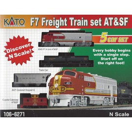 N F7 Freight Train Set at&SF 5-Unit Set
