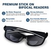 NOMEAROD Stick-On Bifocal Lenses for Sunglasses, +175