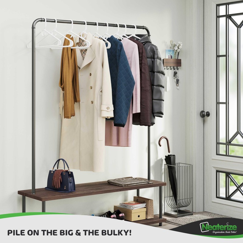Ultra Heavy Duty Plastic Clothes Hangers - White - Durable