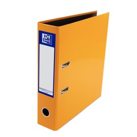 Oxford Premium A4 Lever Arch File, Orange Single Folder, Heavy Duty