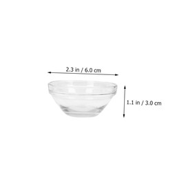 IWOWHERO 12pcs Glass Mixing Bowls for DIY Facial Masks Essential Oils Portable Washable and Skin-Friendly Bowls for Home and Professional Use