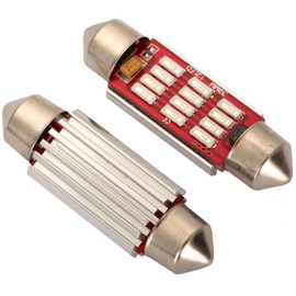 2pcs Best Ridiculously Cool Blue Ice Blue 6-SMD LED Light Bulbs Interior Dome Trunk Map Reading Light Bulb 36MM Festoon 3710, 3910, 6423, 6411, 6461, 6486X, C5W, DE3423, DE3425 L187