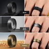 Egnaro Inner Arc Ergonomic Breathable Design, Silicone Rings Mens with