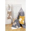 David Fussenegger Baby Blanket Lion Grey 100 x 75 cm
