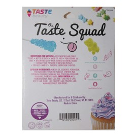 Taste Beauty (1) Pack The Taste Squad Flavored Lip Balm Set - 5 Flavored Lip Balm Tubes per Pack - Birthday Cake, Cotton Candy, Gummy Bears, Cupcake, Cereal Milk - 0.12 oz Each