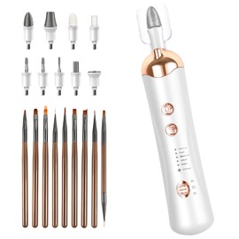 Nagelfräser für Gelnägel mit Nagel Pinsel Set - Maniküre set elektrisch Nagelfeile 5 Gear Electric Nail Drill, Nagelstudio Set für Nageldesign Gelnägel, Acrylpulver Nägel Nagelset Nail Art