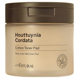Nature's Friend Dajayeon Houttuynia cordata cotton cotton toner pad 80 sheets soothing pack, 80 sheets, 1 piece / 자연의벗 다자연 어성초 목화솜 토너 패드 80매 진정 팩, 80매입, 1개