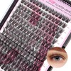 CALAILIS Individual Eyelashes, 168 Pieces, DIY Cluster Eyelashes, D Curl,