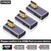 Danfetsoy HDMI Male to HDMI 2.1 Female Low Profile Vertical