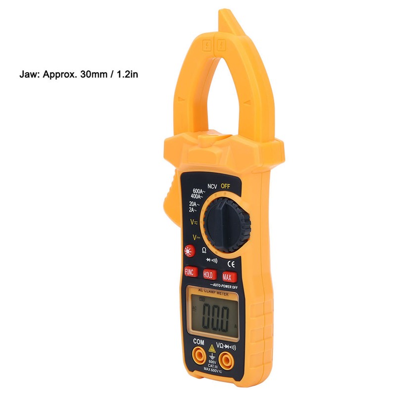 Digital Clamp Meter Multimeter Tester AC DC Plastic LCD Industrial