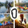 TITECOUGO Screw Lock Carabiner, 12Kn, Aluminum Alloy, Carabiner, 264.6 lbs