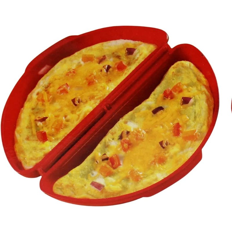 Two in One -Microwave Omelet Maker + Egg Poacher All