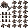 Bonuci 20 Pcs Cabinet Door Latch and Catch Hardware Double