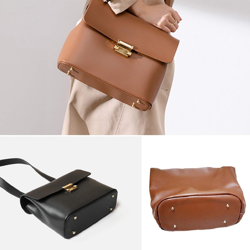 Handbag Purse Feet, Metal Brass Studs Screw-Back Feet for Purses,Totes