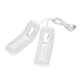 Shoe Deodorizer Dryer Portable USB Electric Dryer Shoes Jewelry Box White